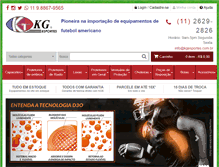 Tablet Screenshot of kgesportes.com.br